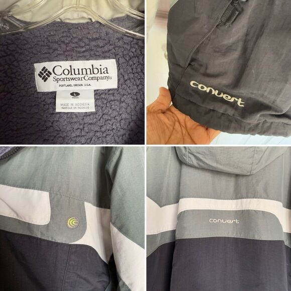 Columbia Convert Jacket Men’s Large Green Black - Picture 10 of 16